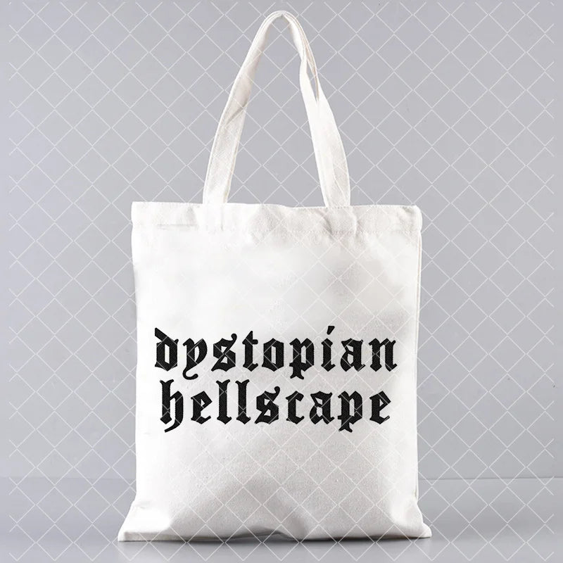 Tote bag en toile – Style Nevermore & Wednesday Addams