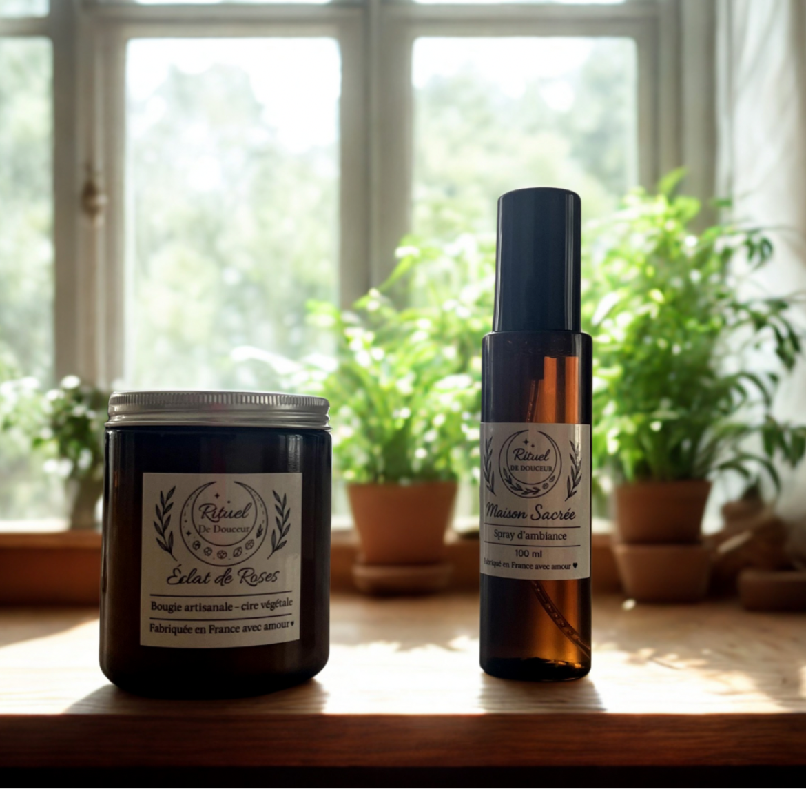 Bougie Artisanale Luxe – Cire Naturelle, Parfum Personnalisé, Cadeau Raffiné