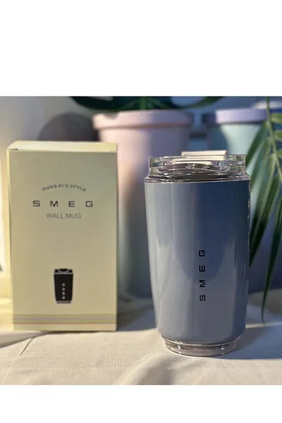 Mug isotherme Beige 240ml – Thermos inox étanche 6h chaud/ 12h froid