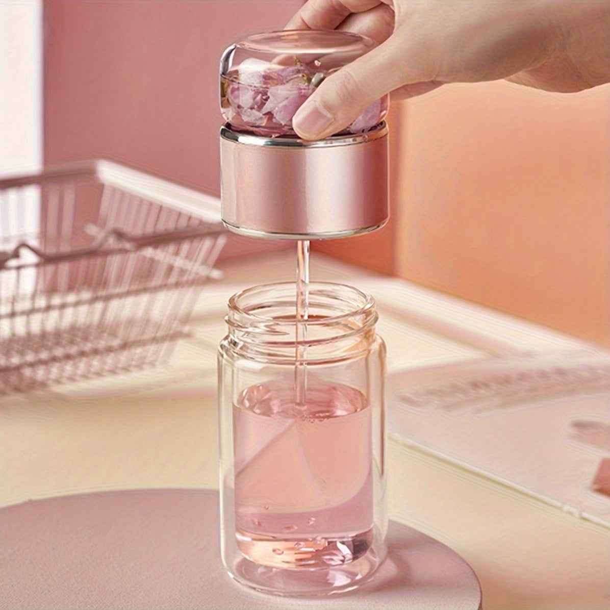 Bouteille Infuseur Thé – Verre Double Paroi