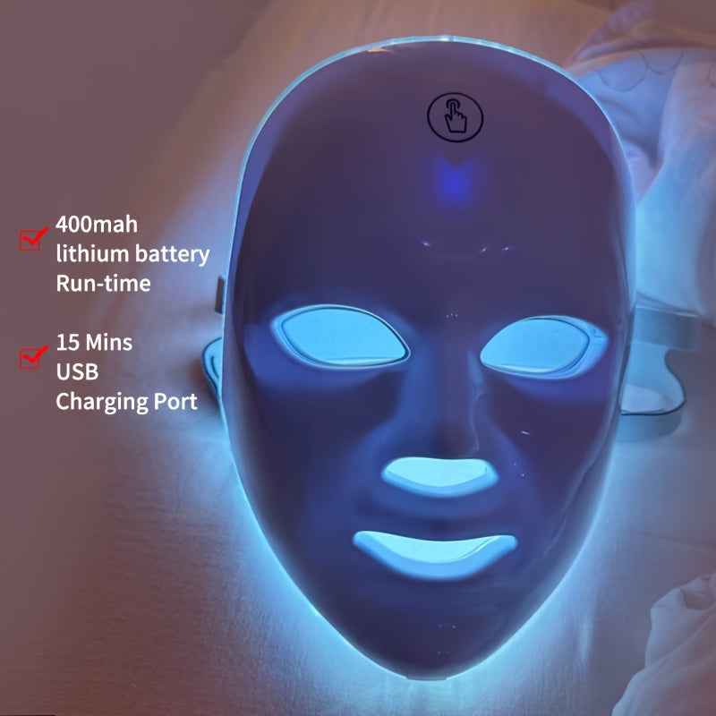 Masque beauté 7 couleurs – LED & Rechargeable