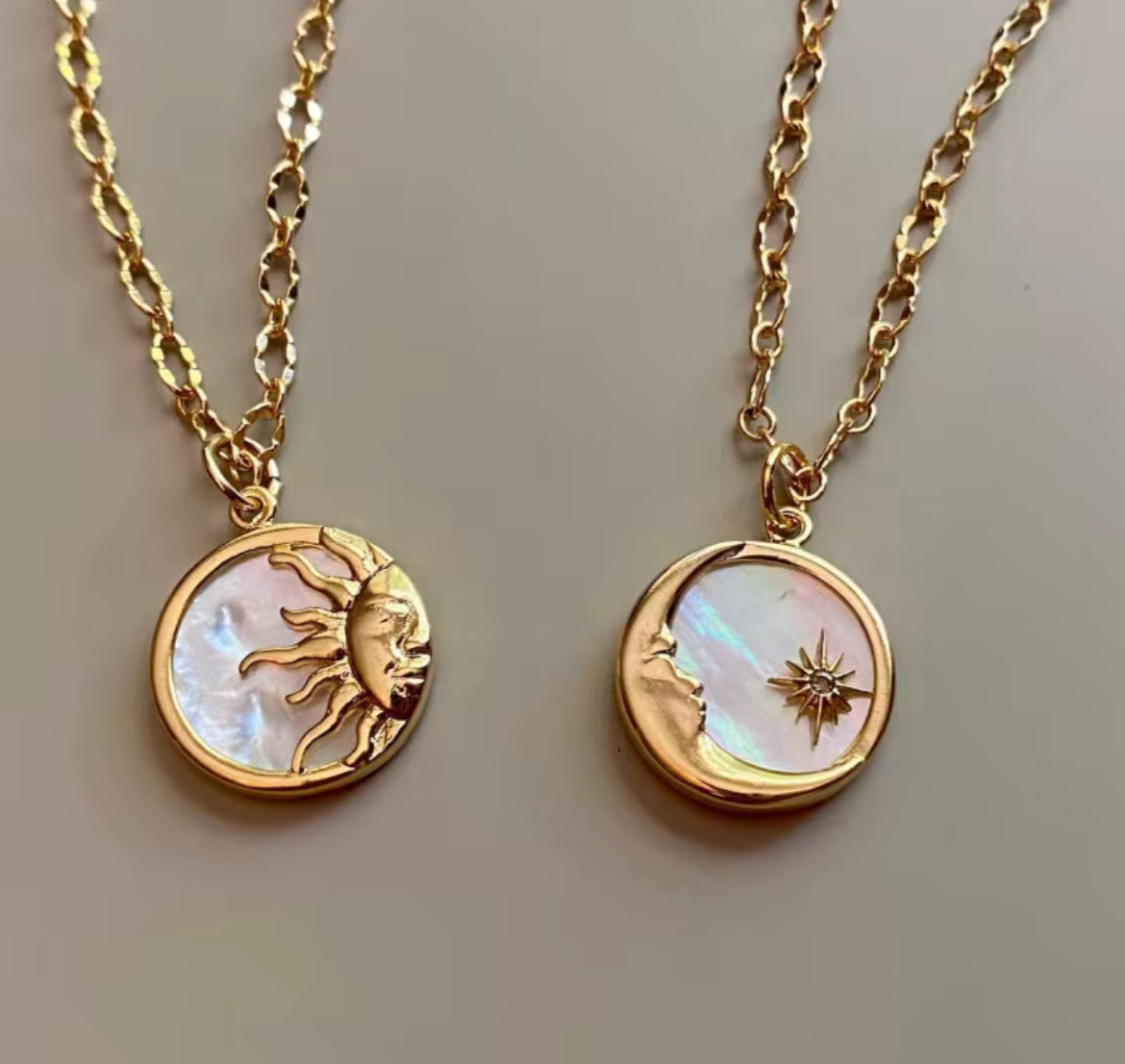 Duo Collier Soleil & Lune – Harmonie & Éclat