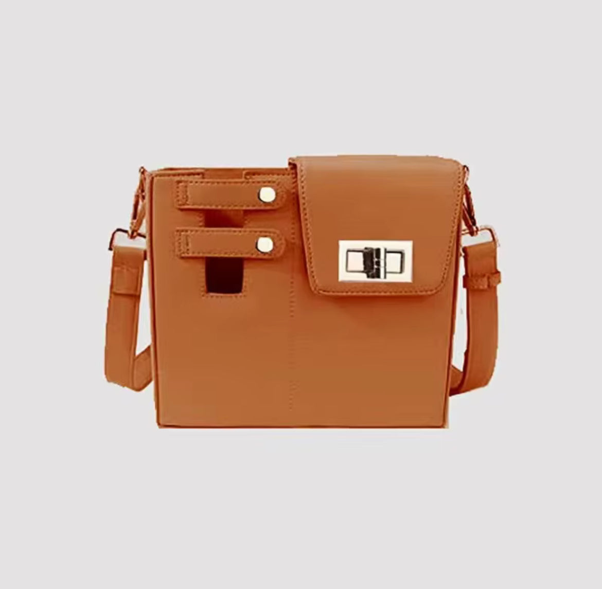 Sac bandoulière élégant pour gourde – Pochette en cuir PU, design luxe pour bouteille Stanley, thermos ou tumbler 40 oz