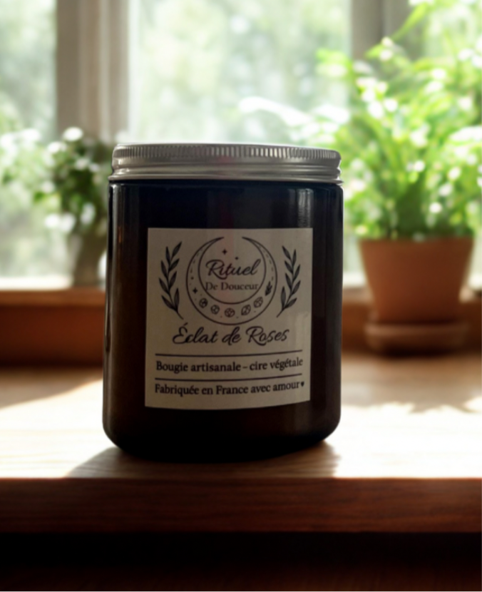 Bougie Artisanale Luxe – Cire Naturelle, Parfum Personnalisé, Cadeau Raffiné