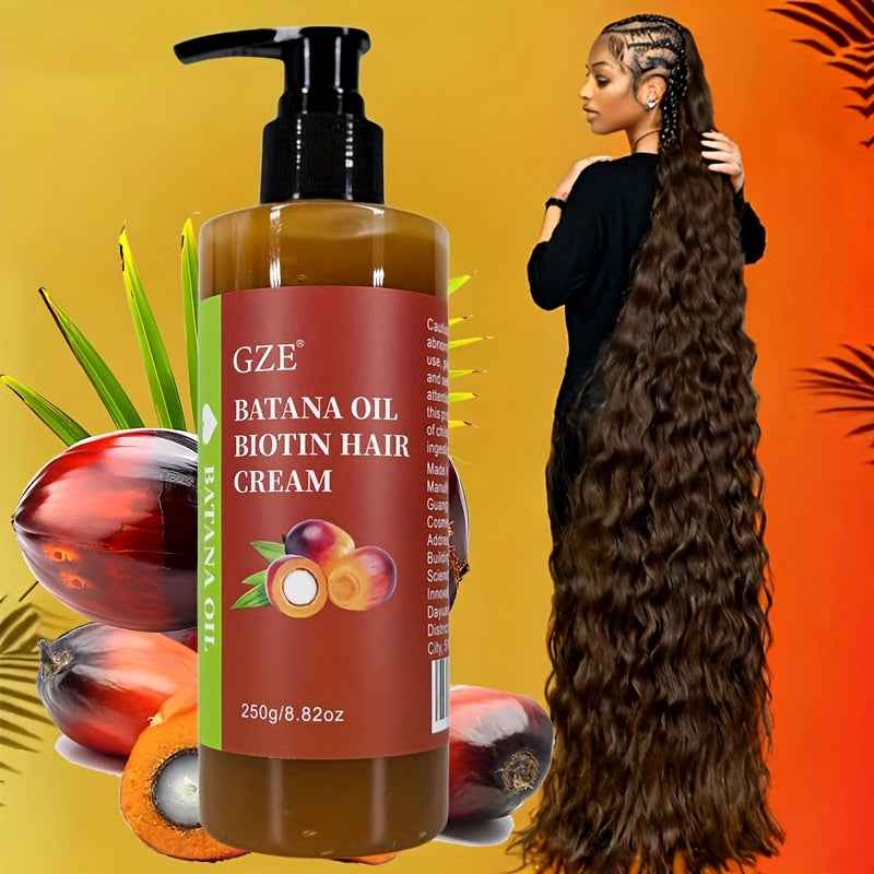Crème Capillaire Huile de Batana Hydratation Intense – Cheveux Secs & Abîmés