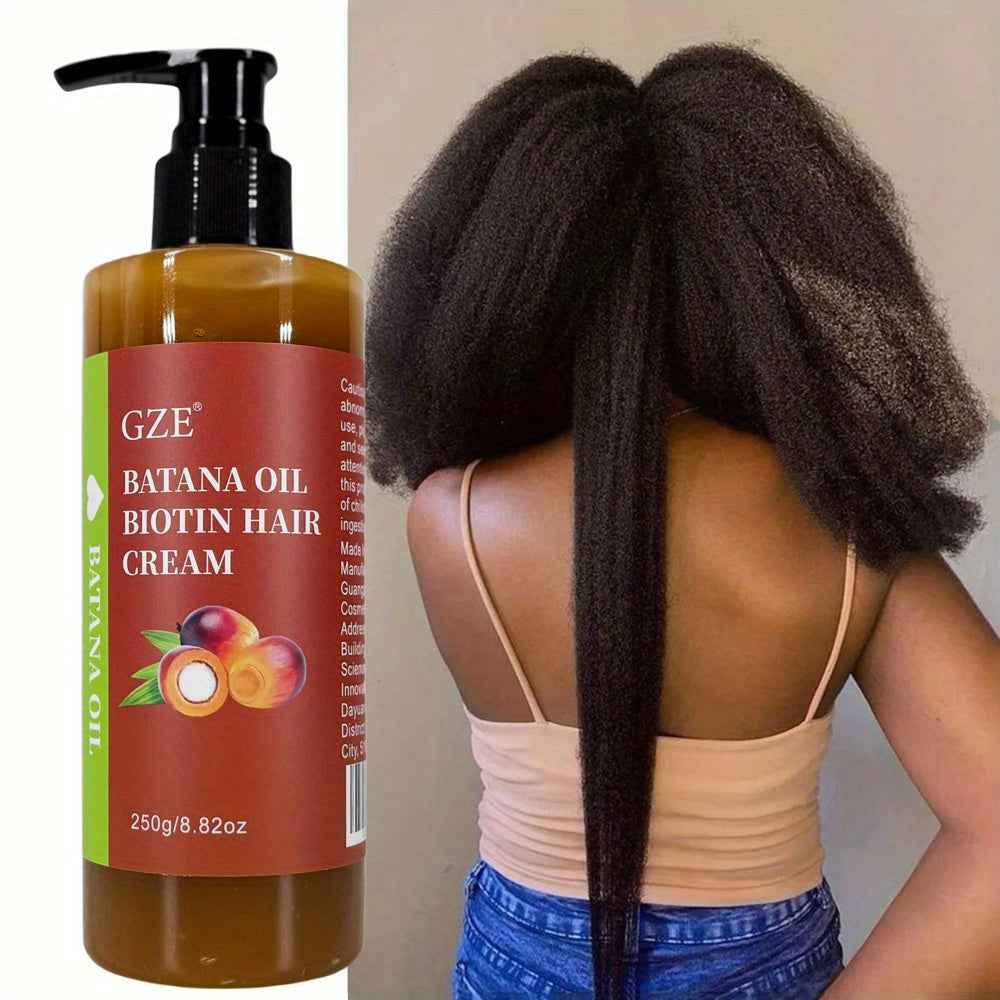 Crème Capillaire Huile de Batana Hydratation Intense – Cheveux Secs & Abîmés