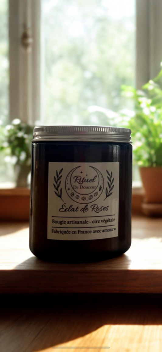 Bougie Artisanale Luxe – Cire Naturelle, Parfum Personnalisé, Cadeau Raffiné