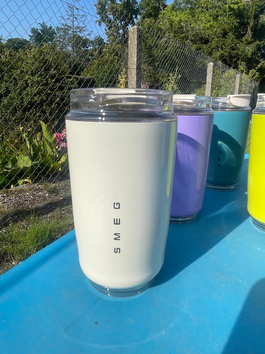 Mug isotherme Beige 240ml – Thermos inox étanche 6h chaud/ 12h froid
