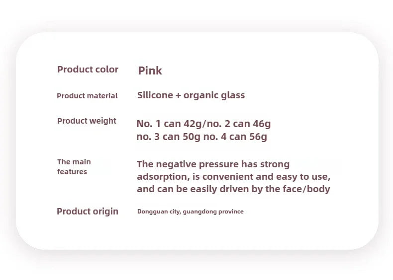 Set de 4 Ventouses Raffermissantes – Massage visage & corps