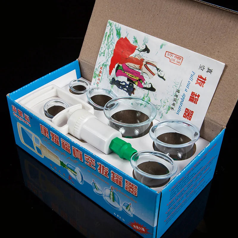 SET HIJAMA ESSENTIEL — 6 Ventouses + Pompe Pro