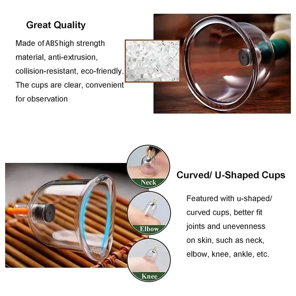 SET HIJAMA PRO — 12 Ventouses + Pompe