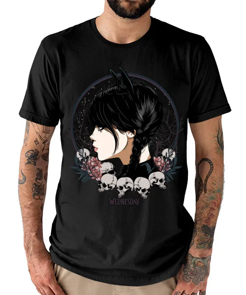 Unisex Wednesday (Merlina) Netflix Series T-shirt: Wednesday's Allure