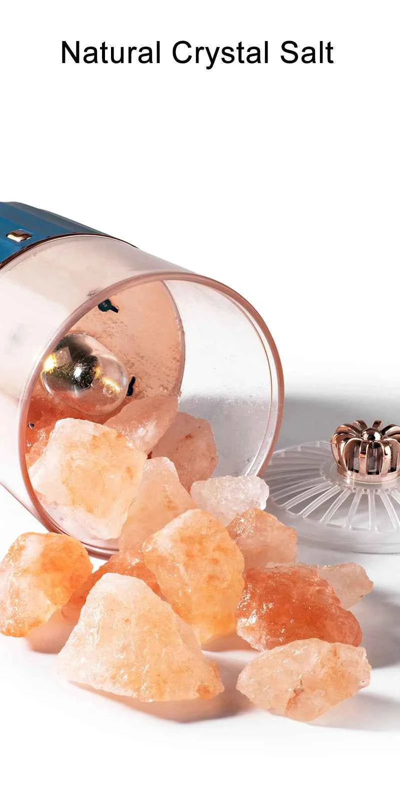 Lampe de Sel Purifiante – Lumière Apaisante et Diffusion d’Huiles Essentielles - MoonRose by Amour’Eu