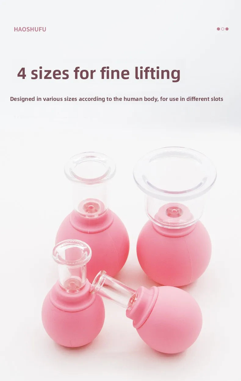 Set de 4 Ventouses Raffermissantes – Massage visage & corps