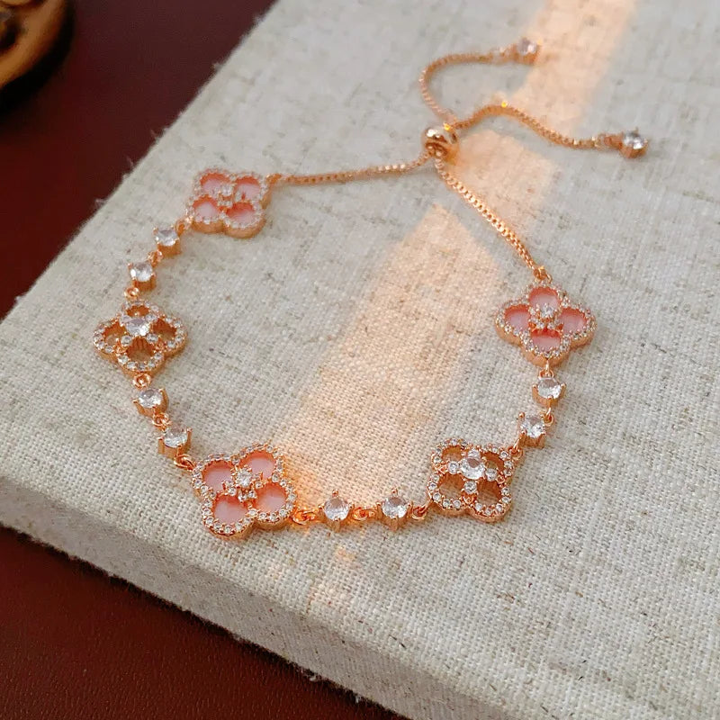 Bracelet Rouge (925 et plaqué or 18k)