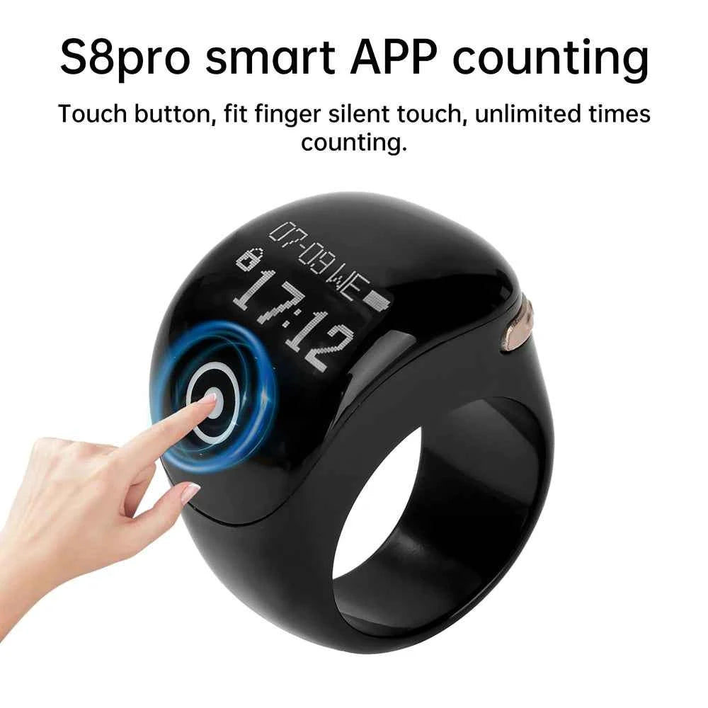 Tasbih Électronique S8pro – Anneau Intelligent de Dhikr - MoonRose by Amour’Eu