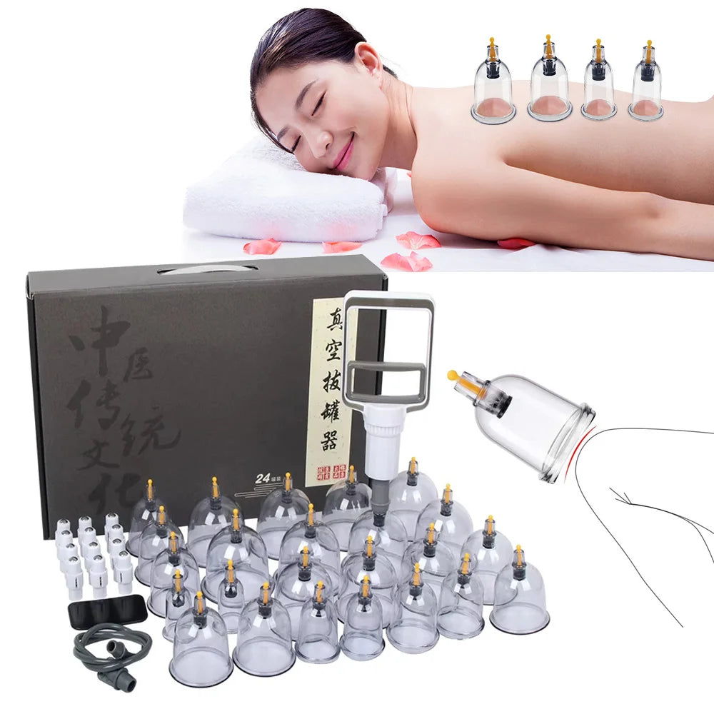 SET HIJAMA PRO — 12 Ventouses + Pompe