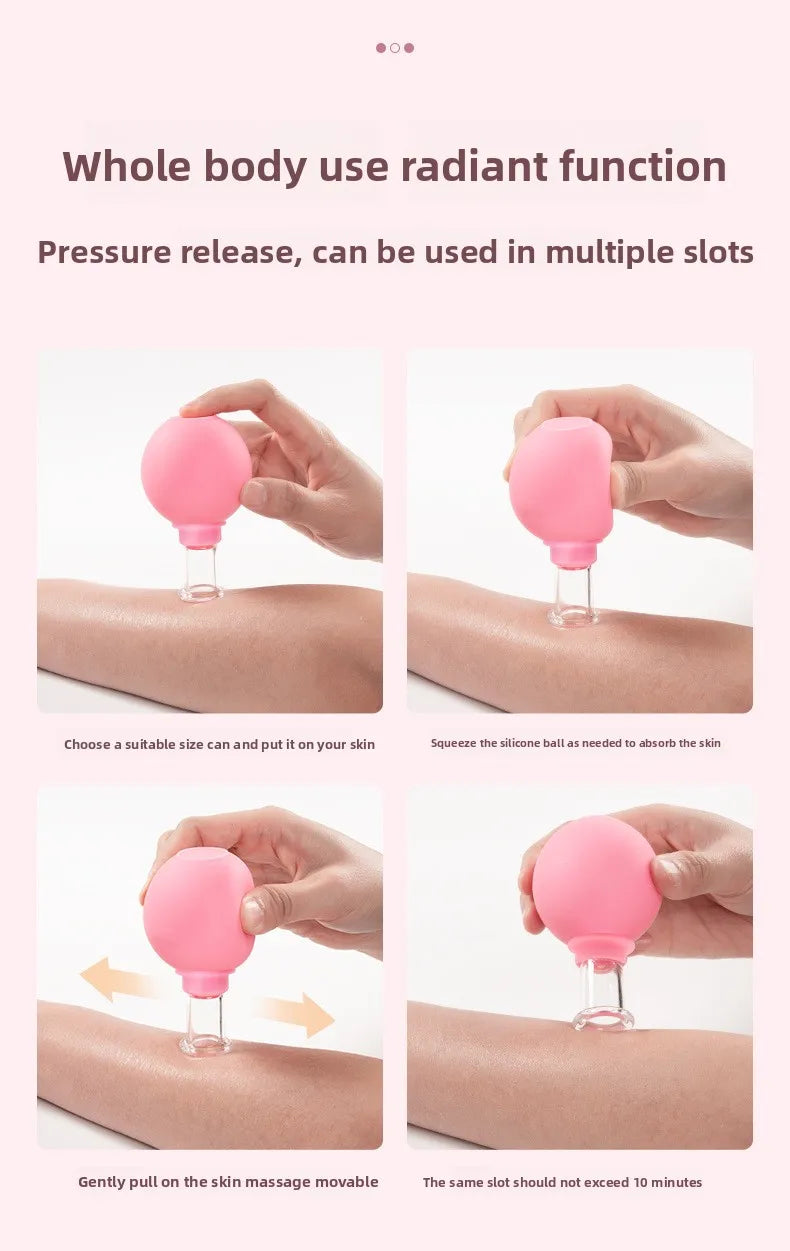 Set de 4 Ventouses Raffermissantes – Massage visage & corps