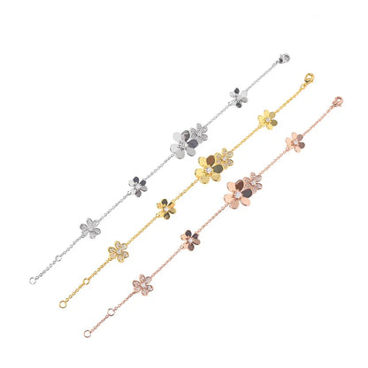 Bracelet Cinq Fleurs Argent (925)