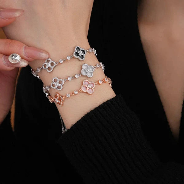 Bracelet Rouge (925 et plaqué or 18k)