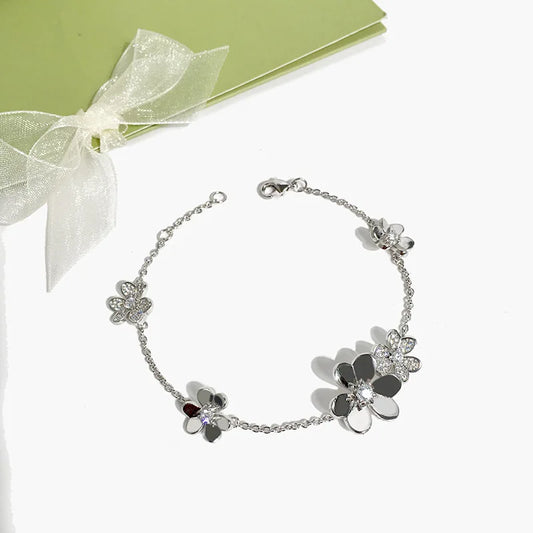 Bracelet Cinq Fleurs Argent (925)