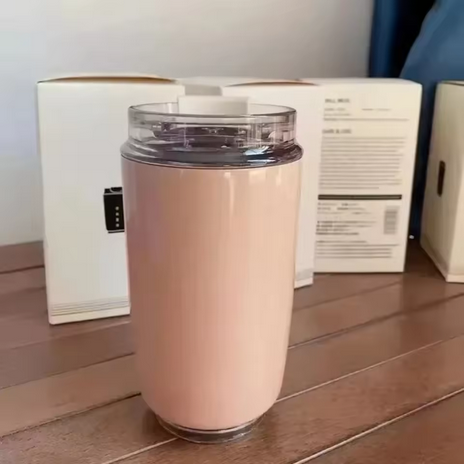 Mug isotherme Beige 240ml – Thermos inox étanche 6h chaud/ 12h froid