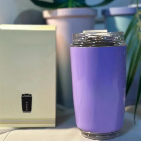 Mug isotherme Beige 240ml – Thermos inox étanche 6h chaud/ 12h froid