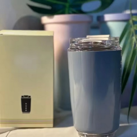 Mug isotherme Beige 240ml – Thermos inox étanche 6h chaud/ 12h froid