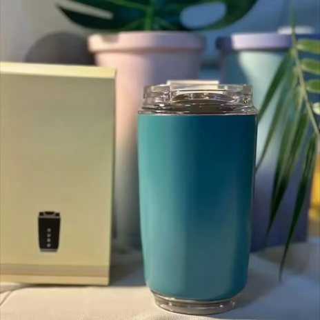 Mug isotherme Beige 240ml – Thermos inox étanche 6h chaud/ 12h froid