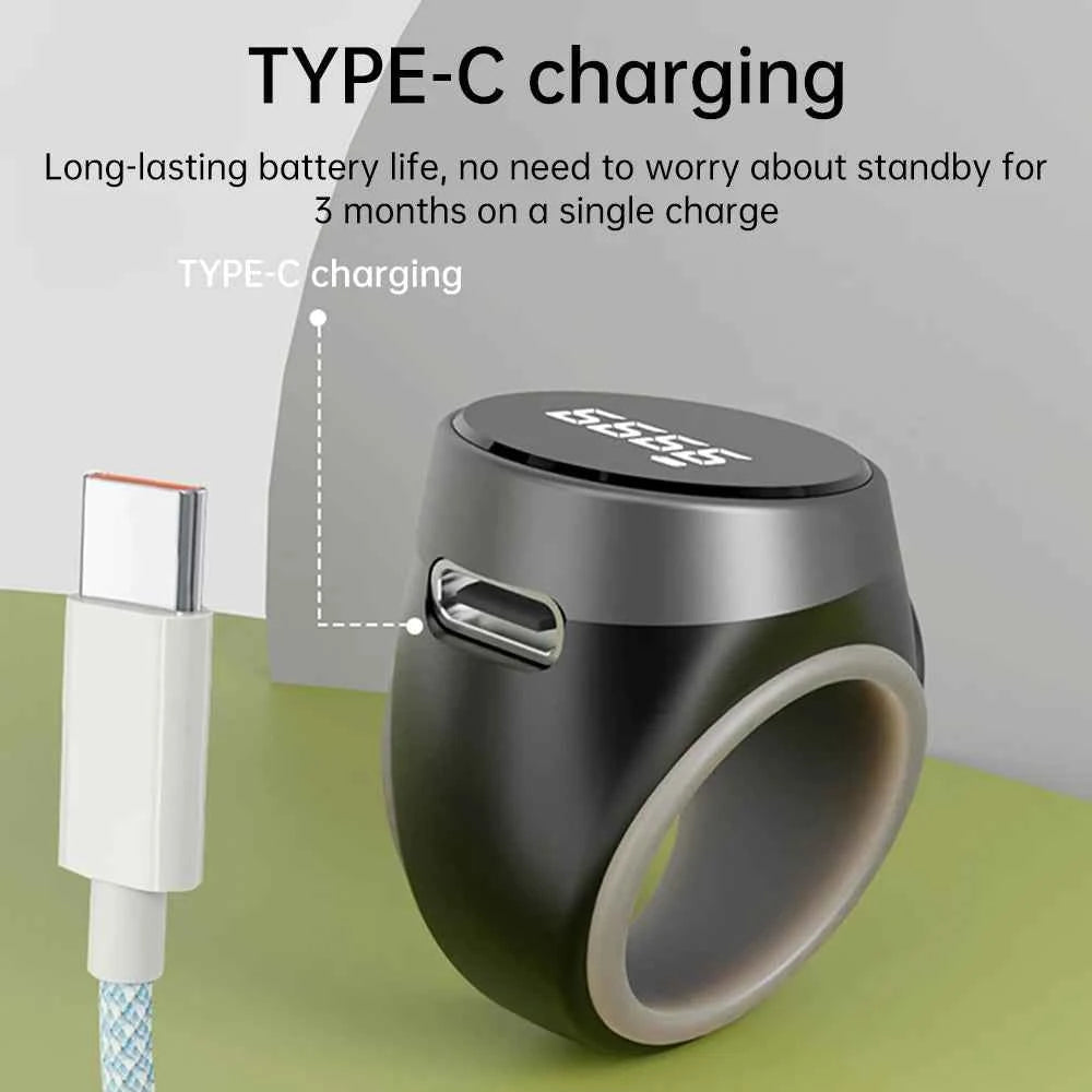 Compteur de comptage intelligent Tasbih compteur de comptage électronique numérique compteur de comptage musulmans Tasbeeh Zikr anneau compteur de prière Type-C Charge - MoonRose by Amour’Eu