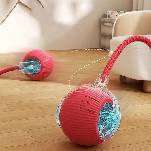 Boule interactive pour chat, jouet roulant automatique avec queue, jouet interactif Intelligent pour animaux de compagnie, souris intelligente, Super affaire