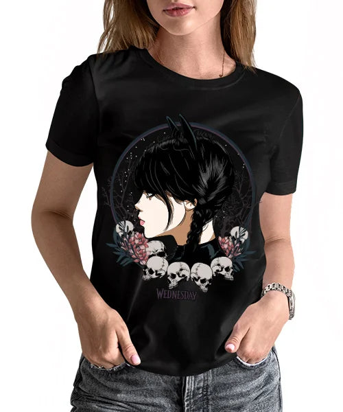 Unisex Wednesday (Merlina) Netflix Series T-shirt: Wednesday's Allure