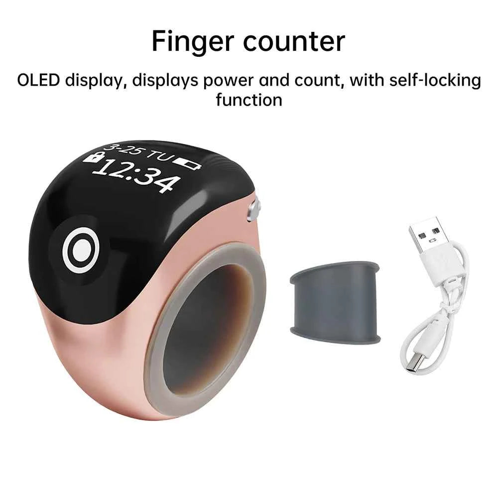 Tasbih Électronique S8pro – Anneau Intelligent de Dhikr - MoonRose by Amour’Eu