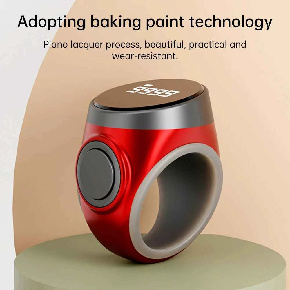 Compteur de comptage intelligent Tasbih compteur de comptage électronique numérique compteur de comptage musulmans Tasbeeh Zikr anneau compteur de prière Type-C Charge - MoonRose by Amour’Eu