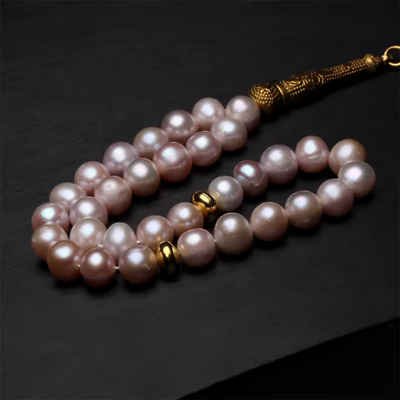 Tasbih Perles d’Eau Douce – Rosé Lumineux