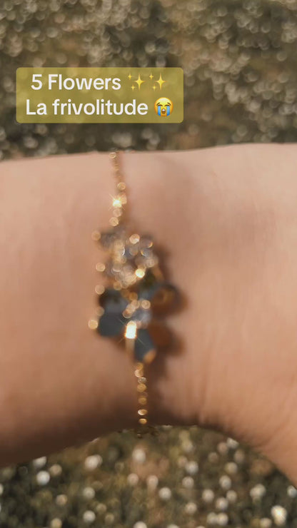 Bracelet Cinq Fleurs Argent (925)