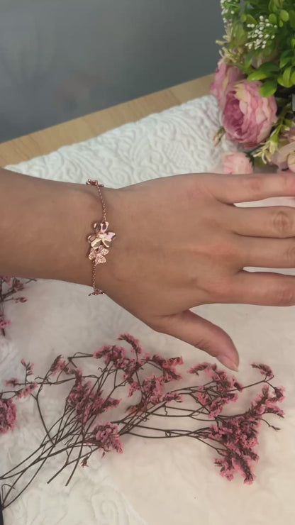 Bracelet Cinq Fleurs Argent (925)